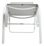 KETTLER BASIC PLUS hliníkové lehátko - bílá / světle šedá