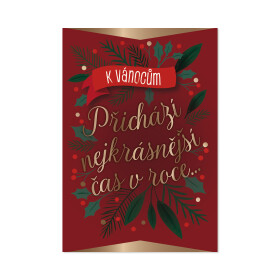 Vánoční přání - Zlatý text - Albi