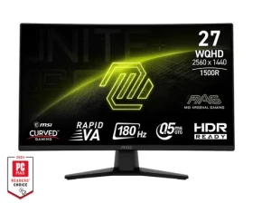 27" MSI MAG 274CQFDE černá / WQHD / VA / 16:9 / 0.5ms / 5000:1 / 300cd-m2 / HDMI+DP / VESA (9S6-3CE31T-014)