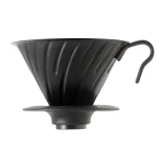 Hario V60-02 černá matná / Dripper na filtrovanou kávu / Ocel / Velikost 2