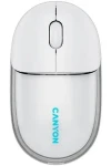 Canyon OnClick 24 bílá / Bezdrátová optická myš / Bluetooth 5.1 + 2,4 GHz / 1200 dpi / akumulátor 500 mAh (CNS-CMSW24W)