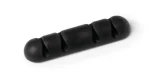 Durable Cavoline Clip 4 grafitová / Samolepicí kabelový klip / 2 ks / Pro kabely do 5 mm (504037)