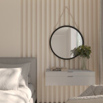 Zrcadlo Grace Barva korpusu: Bílá, Rozměry: 60 cm, Varianta: Zavěšení na stěnu
