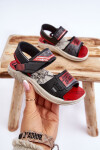 Dětské sandály Grendene Kids JJ385011 Černo-červené 28/29