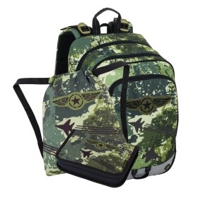 Školní batohový 3-dílný set Bagmaster ALFA 25 B STÍHAČKA (batoh,penál,sáček na cvičky)