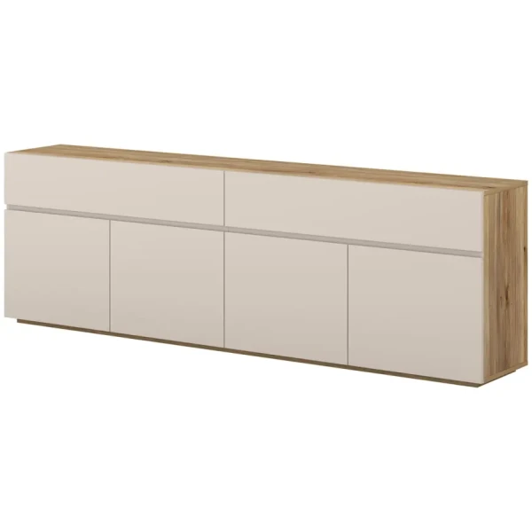 Komoda 4D4s Criss 25 dub mauvella/kašmír