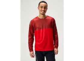 Endura Singletrack Core Printed Tee pánský dres dlouhý rukáv Flame Red vel. XL