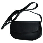 Trendy dámská koženková crossbody kabelka Millie, černá