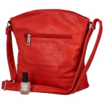 Trendová dámská koženková crossbody Creato, červená