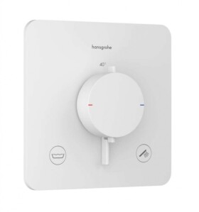 HANSGROHE - Ecostat Comfort Q Termostatická baterie pod omítku, pro 2 spotřebiče, matná bílá 33717700