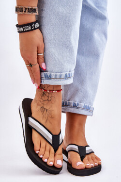 Dámské žabky na platformě Big Star LL274781 Černá 39