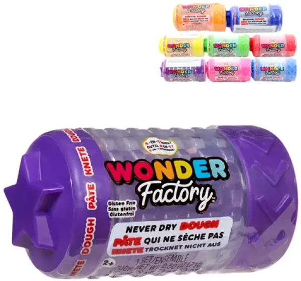 WONDER FACTORY Modelína Never Dry Dough fialová