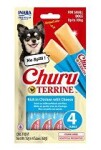 Churu Dog Terrine kuřecí se sýrem plemena S 4x15g