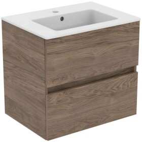 IDEAL STANDARD - Eurovit Skříňka s umyvadlem, 55x60x44 cm, 2 zásuvky, ořech R0572Y9