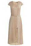 Monnari Šaty Shimmering Midi Dress Beige