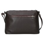 Stylová dámská kožená crossbody Robertina, čokoládově hnědá
