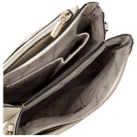 Trendy dámská koženková crossbody kabelka Anita, béžová