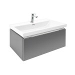 Koupelnová skříňka s umyvadlem a baterií SAT Feel 60x30x44,8 cm antracit mat SATFEEL60ANTU4BA SATFEEL60ANTU4BA
