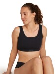 Dámská merino podprsenka ICEBREAKER Wmns Rib Lotus Bra, Black velikost: XL