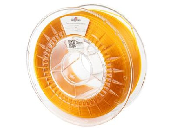 PETG filament Transparent Yellow 1,75 mm Spectrum 1 kg