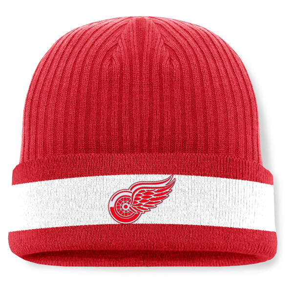 Fanatics Pánská zimní čepice Detroit Red Wings NHL A/CAP Beanie Cuff