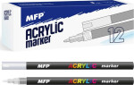 Akrylový popisovač 1mm - stříbrný