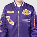 New Era Pánská bunda Los Angeles Lakers NBA Alpha Industries MA-1 Bomberjacke Velikost: 2XL