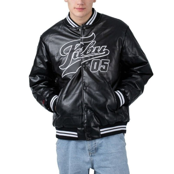 Fubu Varsity Leather Jacket M 6075111 pánské L