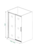 H K - Posuvné sprchové dveře NERO 136-140 cm SE-NEROB2140