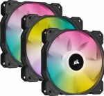 Corsair iCUE SP120 Elite RGB PWM 120mm 3-pack + RGB ovladač černá / PWM / 120mm / 1500RPM / 27 dB / ARGB LED (CO-9050109-WW)