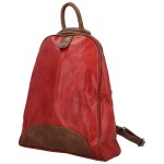 Trendy dámský koženkový kabelko-batůžek Eligio, červený