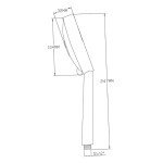 SAPHO - Ruční masážní sprcha, 5 režimů sprchování, průměr 110, ABS/chrom 1204-05