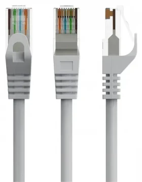 Patch kabel Cat6 UTP 1,5 m šedý / Patch kabel / UTP / RJ45 (PP6U-CU-1.5M)