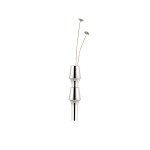Stoff Nagel Designová vázička BMF STOFF Nagel Chrome, stříbrná barva, kov