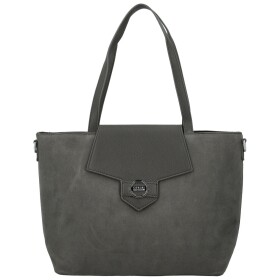 Trendy dámská koženková kabelka na rameno Coveri Hilari, šedá