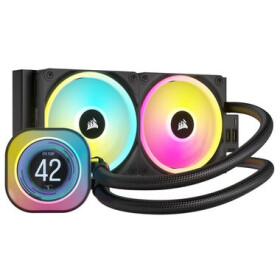 Corsair iCUE LINK H100i RGB LCD černá / 2x 120mm / 480-2400 RPM / 63.1 CFM / Intel + AMD (CW-9061007-WW)