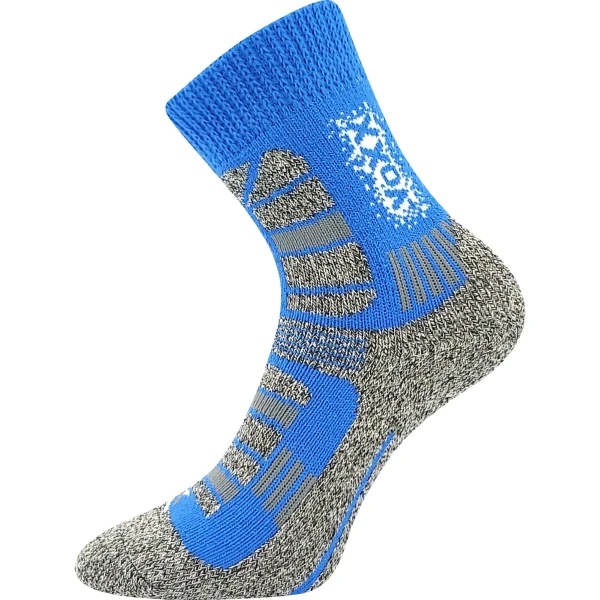 VOXX Ponožky dětské zimní TRACTION vlněné MODRÉ 35-38 119522