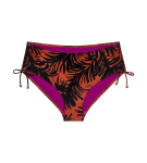 SUMMER PALM - Maxi-bikini spodky: vysoké krytí a nastavitelné boky Triumph BROWN 38