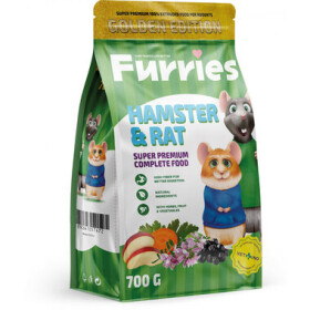 Furries Extrudované Granule Křeček Potkan 700g / Krmivo pro hlodavce (350925)