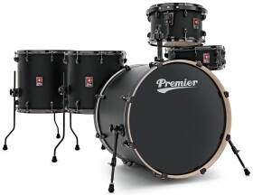 Premier Artist 22" 5pc Heavy Rock Shell Pack Matte Black