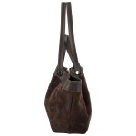 Trendy dámská kožená kabelka na rameno Ruth, tmavě hnědá