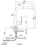 PAFFONI - Sly Dřezová baterie s výsuvnou sprškou, chrom SY185CR
