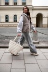 Nákupní taška přes rameno Reisenthel Shopper M Puffer stone