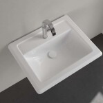 VILLEROY & BOCH - Hommage Umyvadlo 63x53 cm, s přepadem, otvory pro baterii, Ceramicplus, bílá 7102A1R1