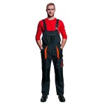 Montérkové kalhoty laclové EMERTON WINTER zimní s flanelem DOPRODEJ!!! 52 černo-oranžové