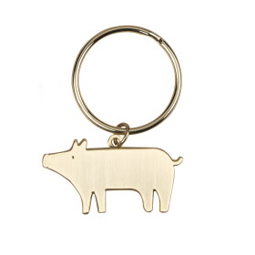 Räder Kovová klíčenka Lucky Pig, zlatá barva, kov