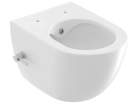 RAVAK - Chrome Závěsné WC s bidetovou sprškou, RimOff, bílá X01912