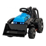 Mamido Dětský elektrický traktor G320 s radlicí modrý