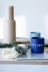 DESIGN LETTERS Porcelánový hrnek Blue/Let It Snow 300 ml, modrá barva, porcelán