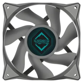 Iceberg Thermal IceGALE 120mm šedá / Ventilátor / 76 CFM / 1850 RPM / 35 dB / 4-pin PWM (ICEGALE12-B0A)
